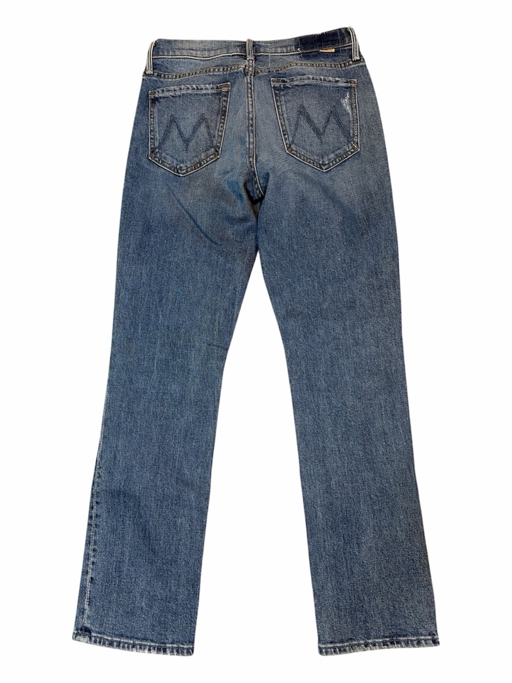 MOTHER The Rascal Ankle Jeans 27 Straight Crop Blue Denim - Picture 8 of 9
